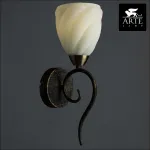 Бра Arte Lamp Swirls A6253AP-1BA Цвет арматуры черный Цвет плафонов белый от ImperiumLoft
