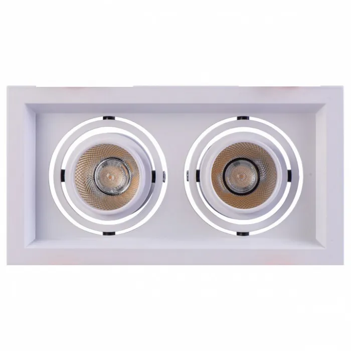 Встраиваемый светильник MW-Light Круз 637016202 Цвет арматуры белый Цвет плафонов кремовый от ImperiumLoft
