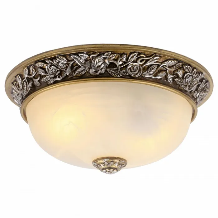 Накладной светильник Arte Lamp Torta A7141PL-2SB Цвет арматуры серебро Цвет плафонов белый от ImperiumLoft