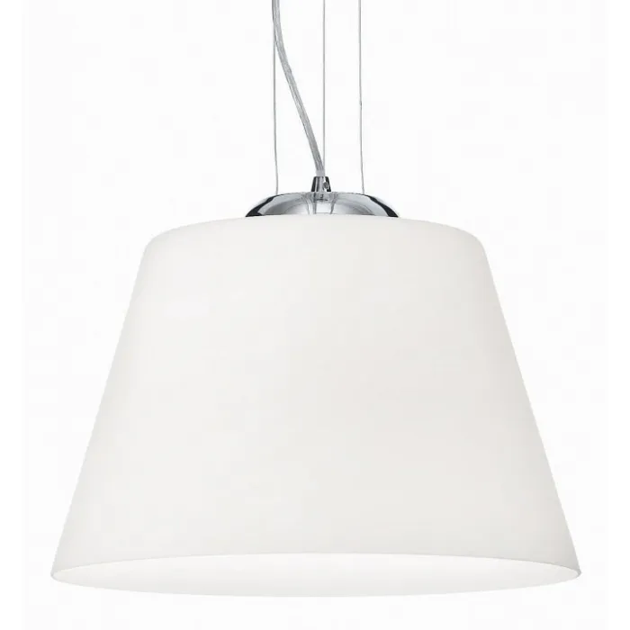 Подвесной светильник Ideal Lux Cylinder CYLINDER SP1 D30 BIANCO Цвет арматуры серый от ImperiumLoft