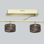 Люстра на штанге DeMarkt Чил-аут 725011006 Цвет арматуры золото Цвет плафонов коричневый от ImperiumLoft