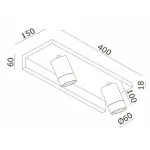 Светильник на штанге Donolux DL18441 DL18441/02 White R Dim