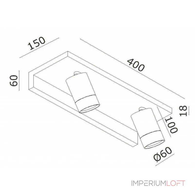 Светильник на штанге Donolux DL18441 DL18441/02 White R Dim