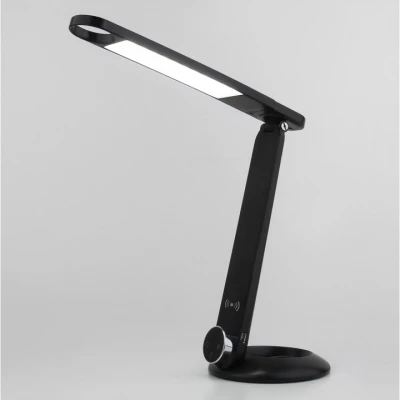 Настольный светодиодный светильник с сенсорным управлением и индукционной зарядкой 80428/1 черный