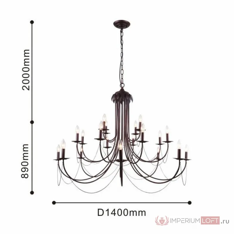 Подвесная люстра F-promo Plini 2590-20P от ImperiumLoft