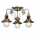 Потолочная люстра Arte Lamp Sailor A4524PL-3AB Цвет арматуры бронза Цвет плафонов прозрачный от ImperiumLoft