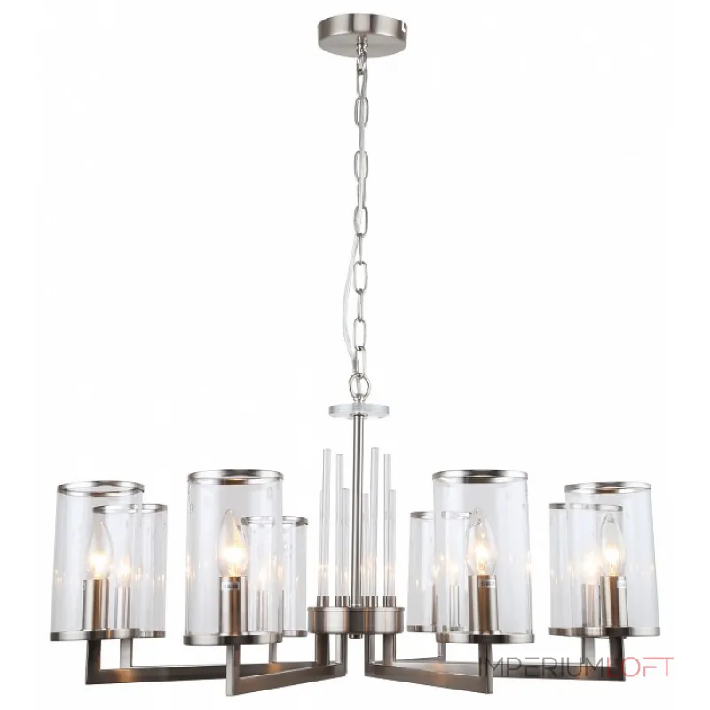 Подвесная люстра Stilfort Vase 1046/11/08P Цвет плафонов серый Цвет арматуры черный