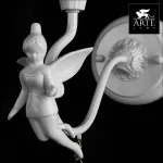 Бра Arte Lamp Angelina A5349AP-1WH Цвет арматуры белый Цвет плафонов прозрачный