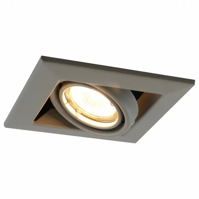 Встраиваемый светильник Arte Lamp A5941 A5941PL-1GY Цвет арматуры серый Цвет плафонов белый от ImperiumLoft