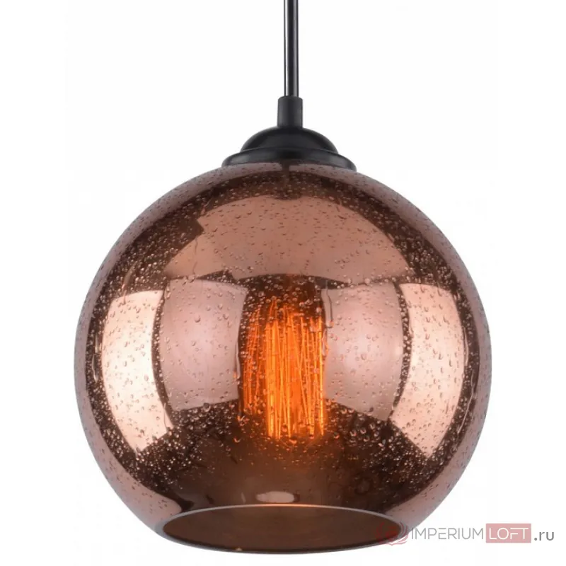Подвесной светильник Arte Lamp Splendido A4285SP-1AC Цвет арматуры хром Цвет плафонов янтарный от ImperiumLoft