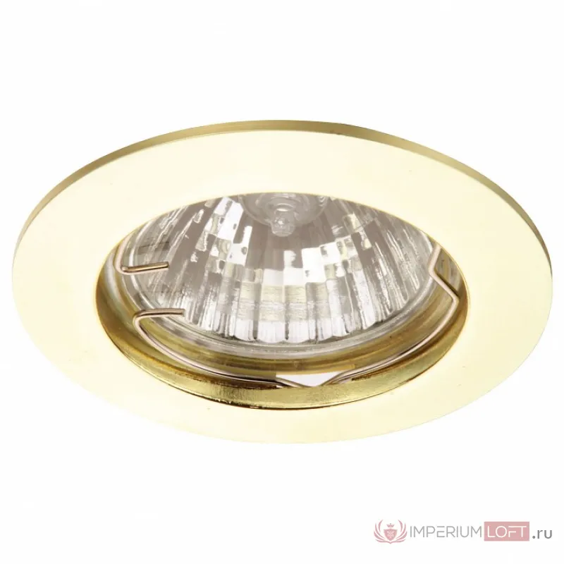 Комплект из 3 встраиваемых светильников Arte Lamp Basic A2103PL-3GO Цвет арматуры золото Цвет плафонов прозрачный от ImperiumLoft