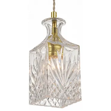 Подвесной светильник Favourite Bottle 1855-1P Цвет плафонов прозрачный Цвет арматуры золото