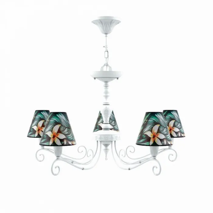 Подвесная люстра Lamp4You Provence 12 E4-05-WM-LMP-O-12 Цвет арматуры белый Цвет плафонов разноцветный от ImperiumLoft