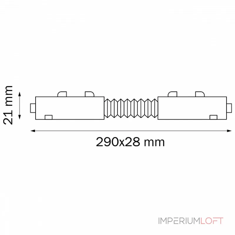 Соединитель гибкий для треков Lightstar Teta 505156 Соединитель гибкий для треков Lightstar Teta 505156