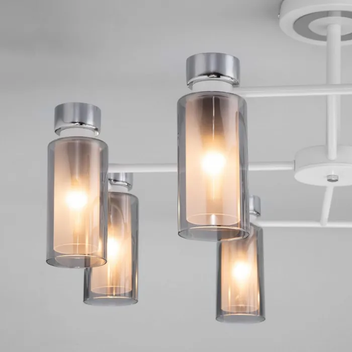 Люстра на штанге Eurosvet Amado 70115/8 белый от ImperiumLoft