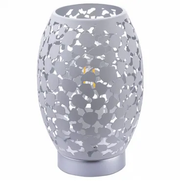 Настольная лампа декоративная Globo Hanny 24003W Цвет арматуры серебро Цвет плафонов белый
