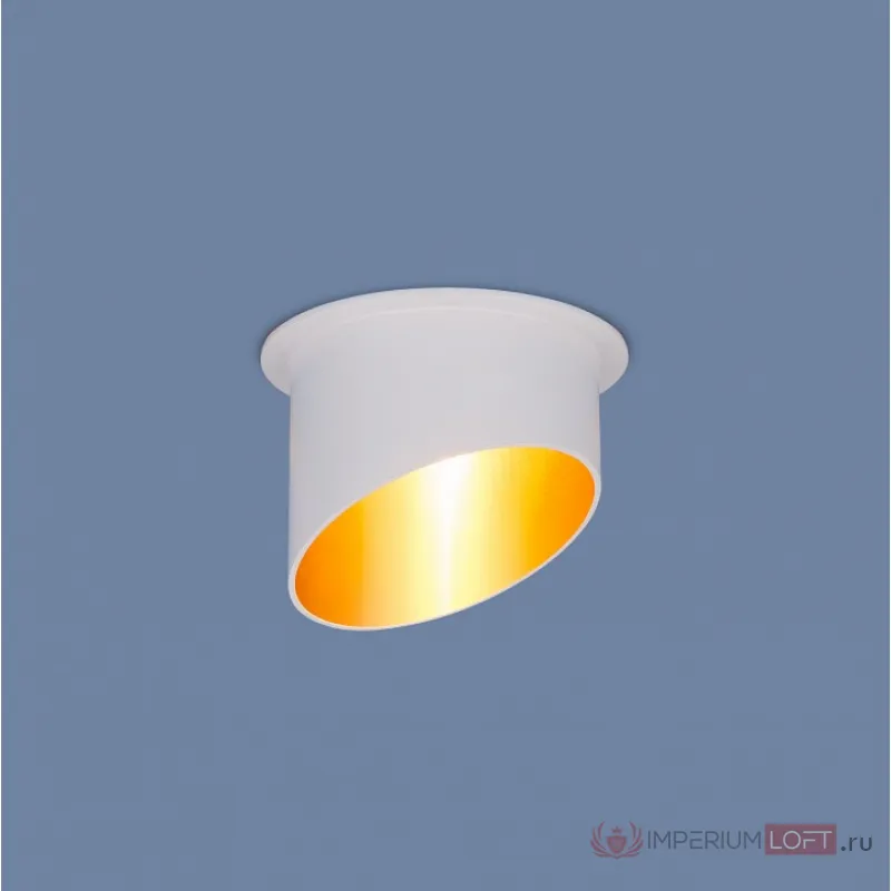 Встраиваемый светильник Elektrostandard 7005 a040981 цвет арматуры белый цвет плафонов золото от ImperiumLoft