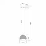 Подвесной светильник Eurosvet Nocciola 50106/1 античная бронза/черный от ImperiumLoft