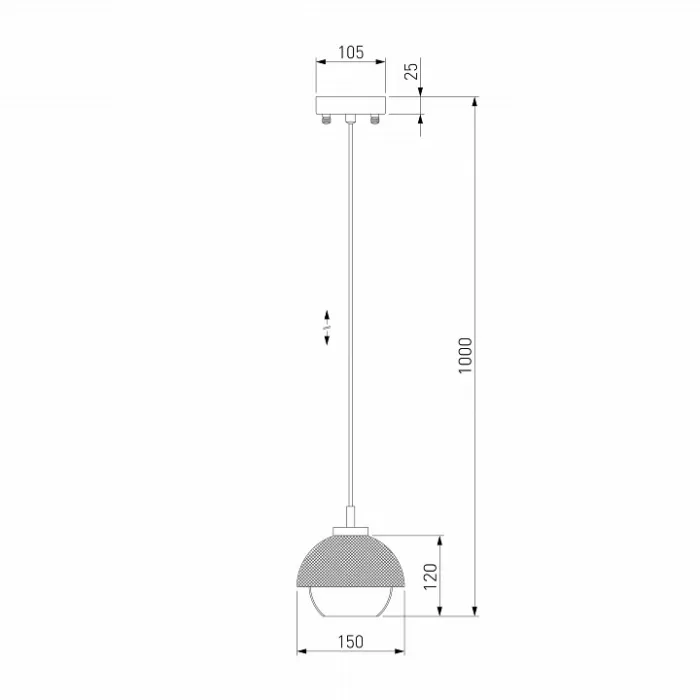 Подвесной светильник Eurosvet Nocciola 50106/1 античная бронза/черный от ImperiumLoft