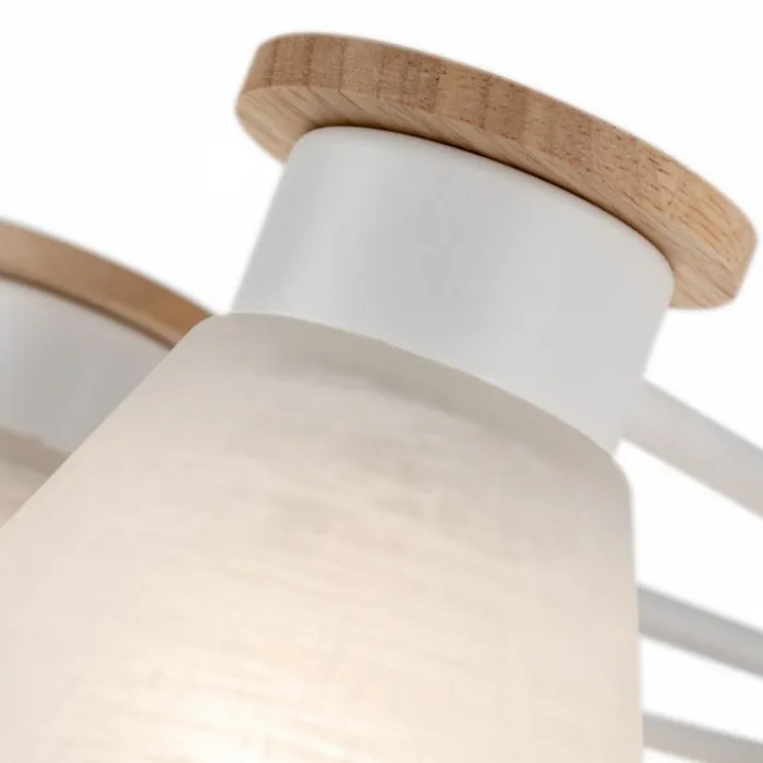 Люстра на штанге Arte Lamp Tyler A1031PL-8WH Цвет плафонов разноцветный Цвет арматуры белый от ImperiumLoft