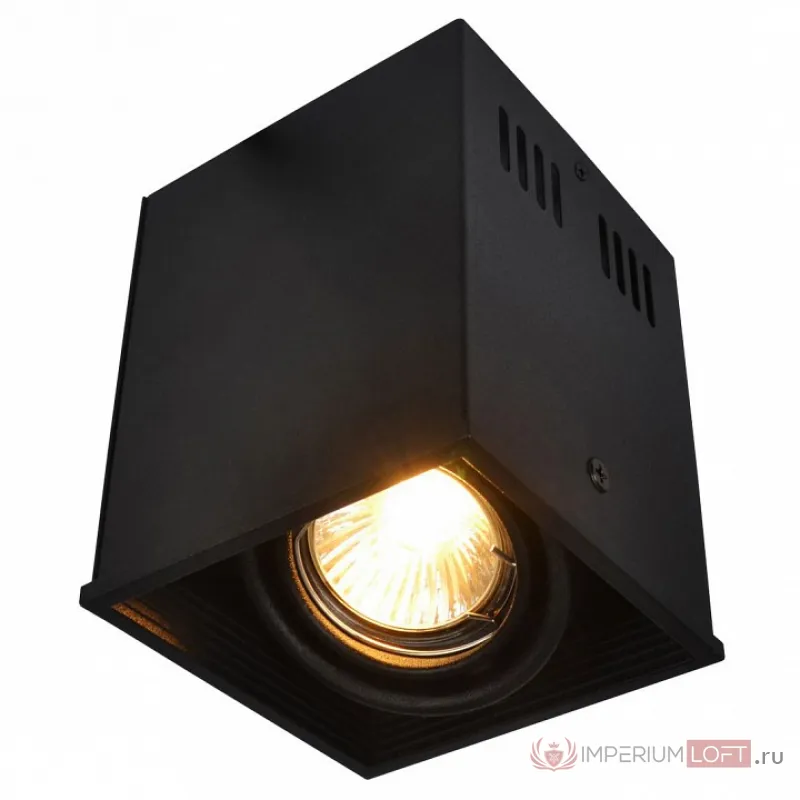 Накладной светильник Arte Lamp Cardani A5942PL-1BK Цвет арматуры черный Цвет плафонов черный от ImperiumLoft