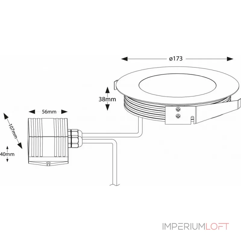 Встраиваемый в дорогу светильник Deko-Light Flat I WW 100114 Цвет арматуры серебро Цвет плафонов прозрачный от ImperiumLoft