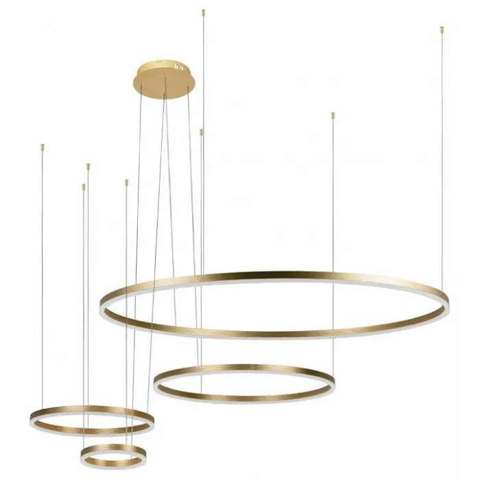 Подвесной светильник Loft it Ring 10017/4S Цвет арматуры золото Цвет плафонов золото от ImperiumLoft