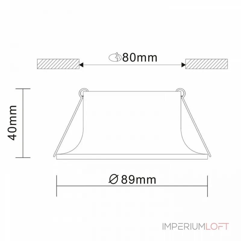 Встраиваемый светильник ST-Luce ST200 ST200.408.01 Цвет арматуры черный