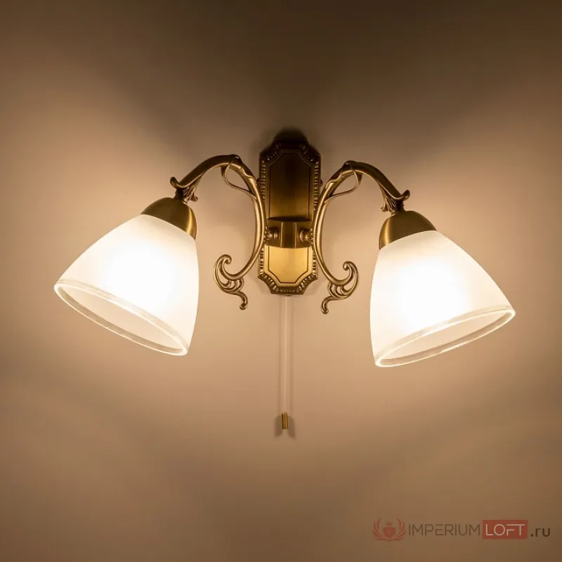 Бра Citilux Латур CL413421 Цвет арматуры бронза Цвет плафонов белый от ImperiumLoft