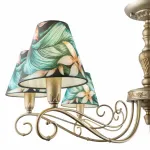 Подвесная люстра Lamp4You Provence 12 E4-07-H-LMP-O-12 Цвет арматуры золото Цвет плафонов разноцветный от ImperiumLoft