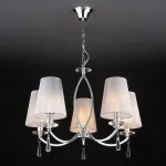 Подвесная люстра Eurosvet Valery 60079/5 хром от ImperiumLoft
