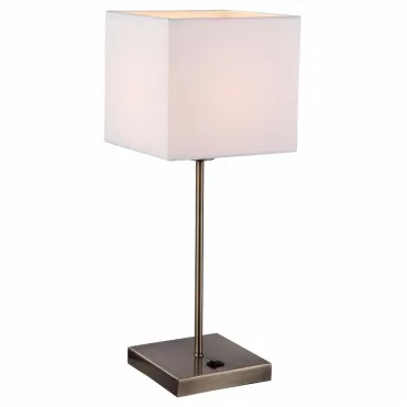 Настольная лампа декоративная Arte Lamp Cubes A9247LT-1AB Цвет арматуры бронза Цвет плафонов белый