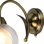 Бра Arte Lamp A1607AP-1AB Цвет арматуры бронза Цвет плафонов прозрачный