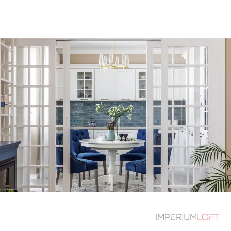 Люстра на штанге Maytoni Lita H002PL-06G 