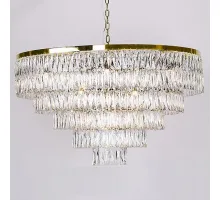 Подвесной светильник Newport 10120 10129+37/C gold Цвет арматуры золото Цвет плафонов прозрачный