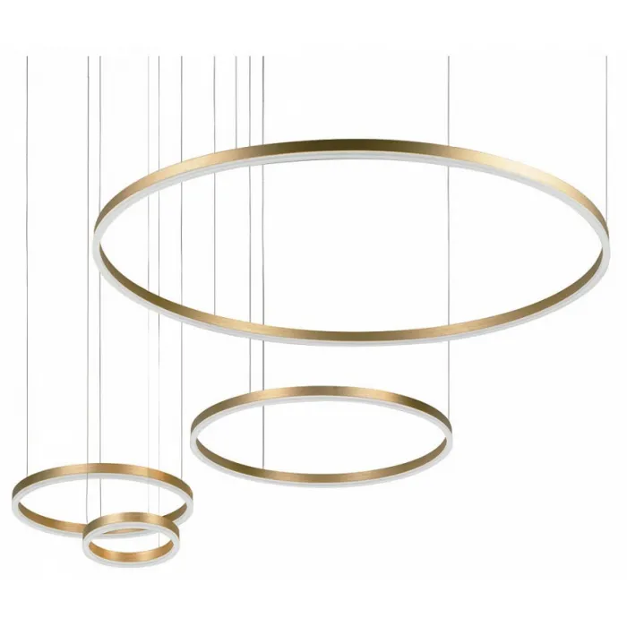 Подвесной светильник Loft it Ring 10017/4S Цвет арматуры золото Цвет плафонов золото от ImperiumLoft