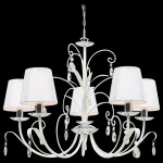 Подвесная люстра Arte Lamp Romana Snow A1743LM-5WH Цвет арматуры белый Цвет плафонов белый от ImperiumLoft