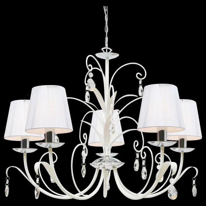 Подвесная люстра Arte Lamp Romana Snow A1743LM-5WH Цвет арматуры белый Цвет плафонов белый от ImperiumLoft