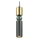 Подвесной светильник Odeon Light Sakra 4073/5L Цвет арматуры черный Цвет плафонов золото от ImperiumLoft