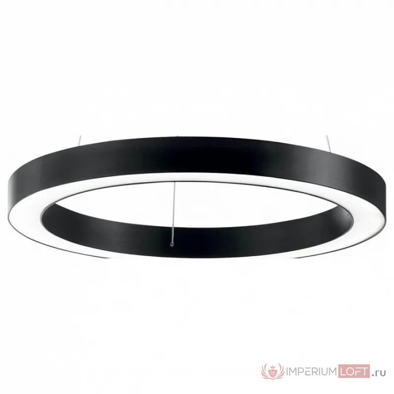 Подвесной светильник Ideal Lux Oracle ORACLE ROUND D70 NERO Цвет плафонов черный от ImperiumLoft