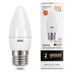 Лампа светодиодная Gauss LED Elementary Candle E27 8Вт 3000K 33218