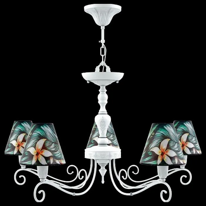 Подвесная люстра Lamp4You Provence 12 E4-05-WM-LMP-O-12 Цвет арматуры белый Цвет плафонов разноцветный от ImperiumLoft