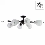 Люстра на штанге Arte Lamp Joy A7310PL-6BR Цвет арматуры коричневый Цвет плафонов белый от ImperiumLoft