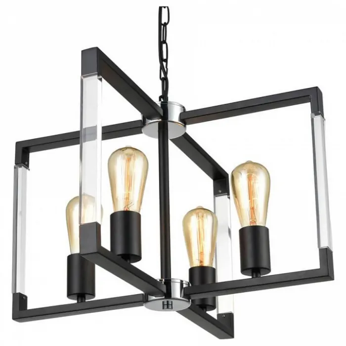 Подвесной светильник Vele Luce Turin 742 VL5022P04 Цвет арматуры черный от ImperiumLoft