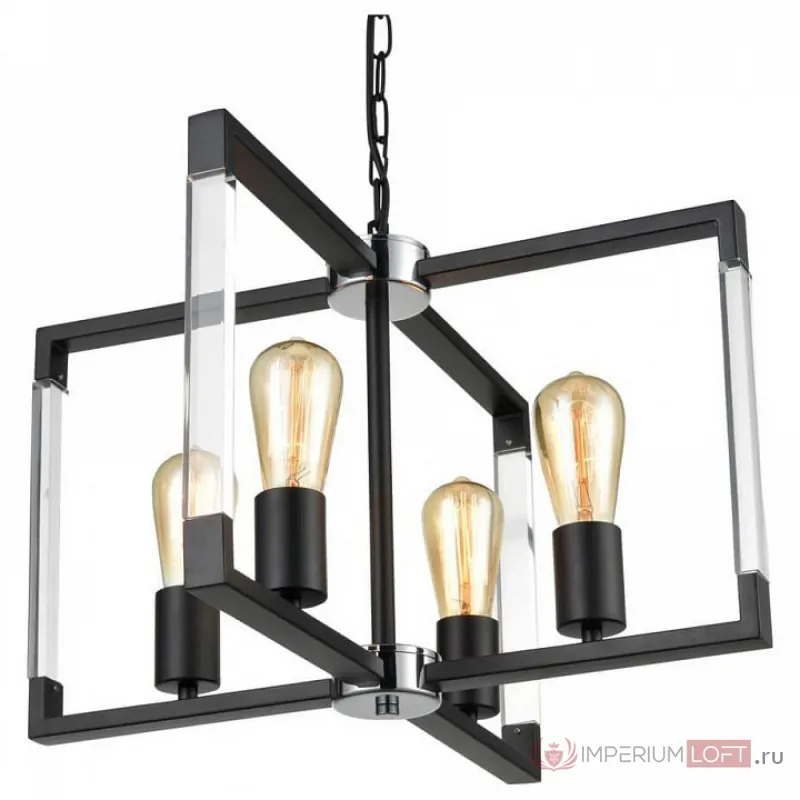 Подвесной светильник Vele Luce Turin 742 VL5022P04 Цвет арматуры черный от ImperiumLoft