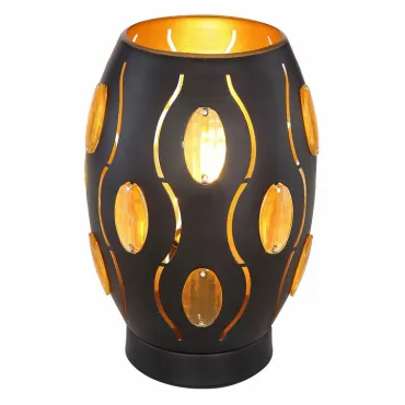 Настольная лампа декоративная Globo Narri 24006S Цвет плафонов золото Цвет арматуры черный