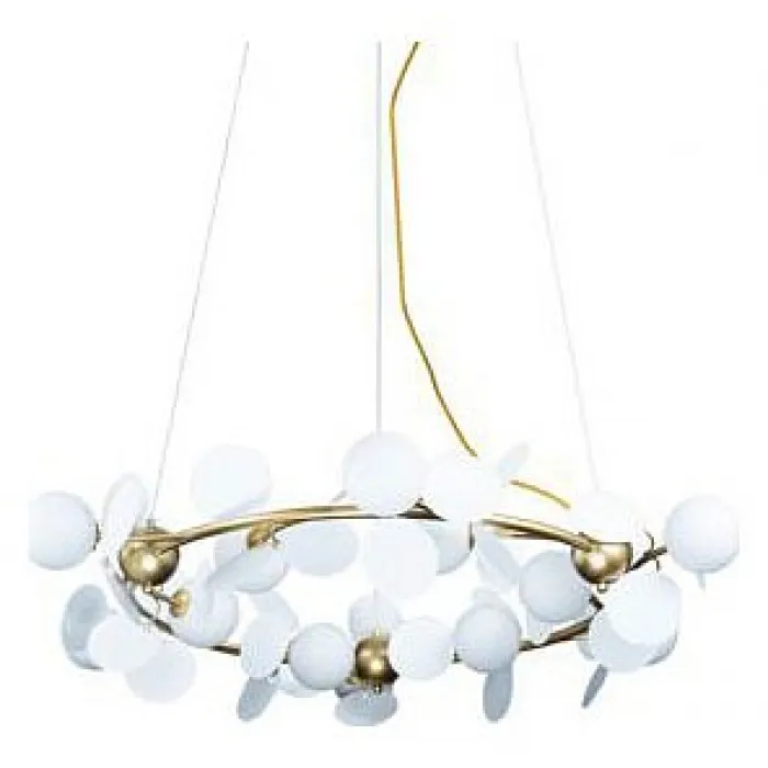 Подвесная люстра Loft it Matisse 10008/1050 white Цвет арматуры золото Цвет плафонов белый от ImperiumLoft