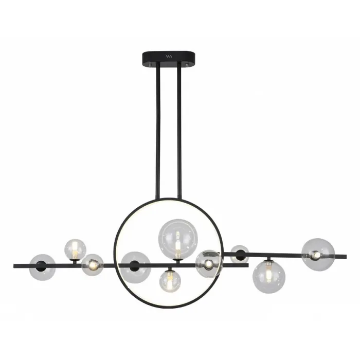09408-10L,19 Люстра Иона черный w120*25 h95 G9 50W+Led 17W (4000K) (Led лампы в комплекте 4000К) от ImperiumLoft
