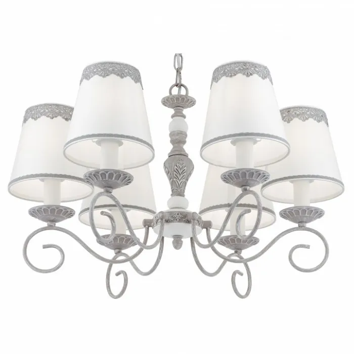 Подвесная люстра Maytoni Bouquet ARM023-06-S Цвет арматуры серый Цвет плафонов белый от ImperiumLoft