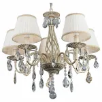 Подвесная люстра Omnilux Cremona OML-60803-05 Цвет арматуры золото Цвет плафонов золото от ImperiumLoft